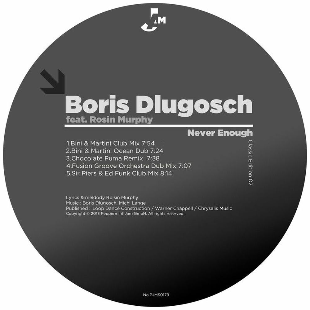 Never Enough by Boris Dlugosch With Rois?N Murphy