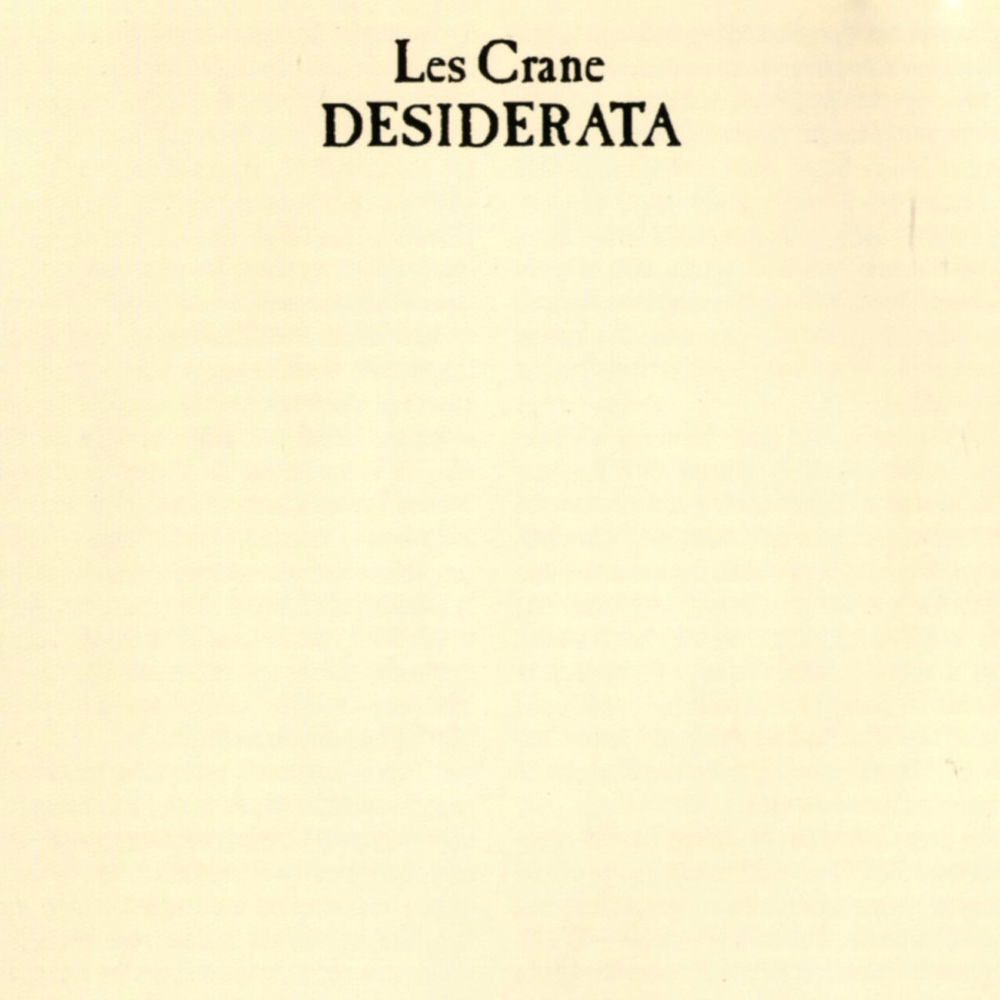 Desiderata by Les Crane